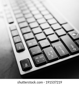 computer keyboard. Technology and internet concept background.