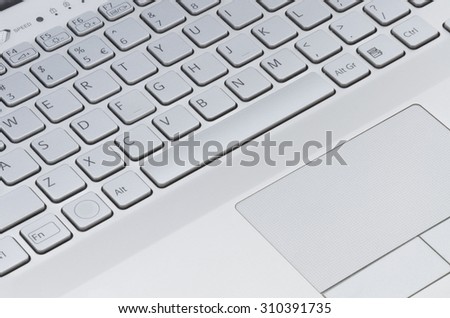 Computer keyboard with touchpad