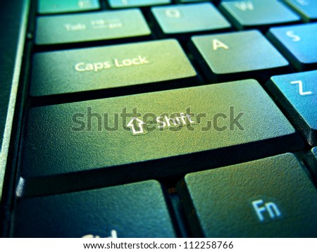 Computer keyboard.Macro image.