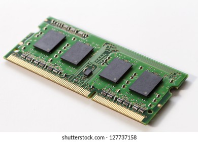 Computer memory isolated on white background