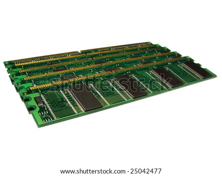 Computer memory on White Background