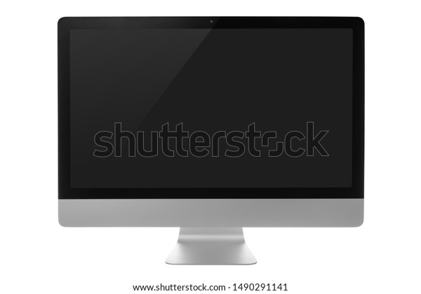 Computer Monitor Black Screen Isolated On Stock Photo (Edit Now) 1490291141