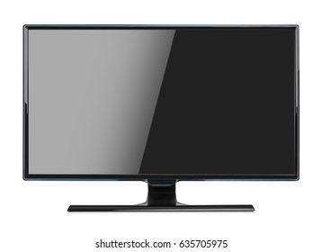 Computer monitor isolated on a white background.