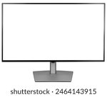 Computer monitor mockup  on white background