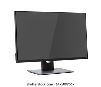 computer monitor, screen isolated on white background.