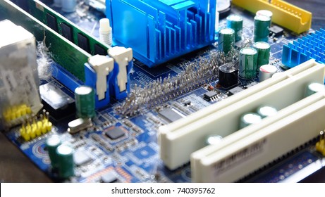 Computer Motherboards Part Assembly Repair Stock Photo 740395762 ...