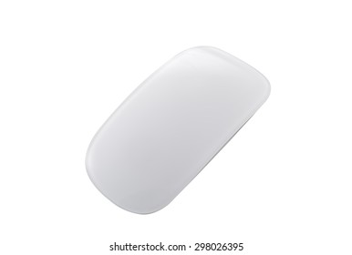 Computer mouse on a white background, close-up