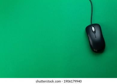 Computer mouse over a blue background.