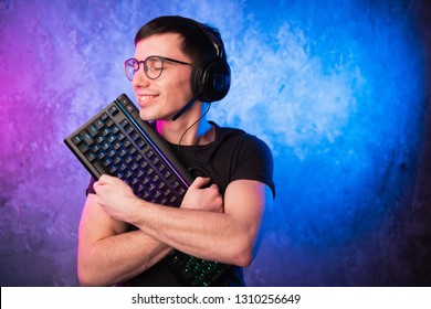 21 Game over gaming illuminated keyboard headset Stock Photos, Images ...