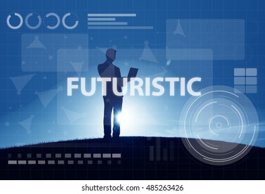 Computer Network Digital Connection Technology Concept