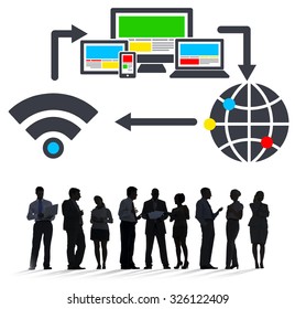 Computer Network Internet Technology Connection Concept
