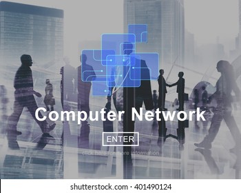 Computer Network Technology Digital Device Concept