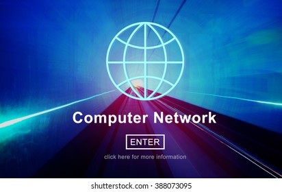 Computer Network Technology Online Internet Website Concept