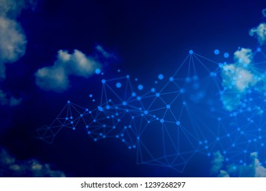 computer networking background, deep learning, data software program process, hacker server, ai technology with web system, cyber social online, information cloud storage, atom science cell