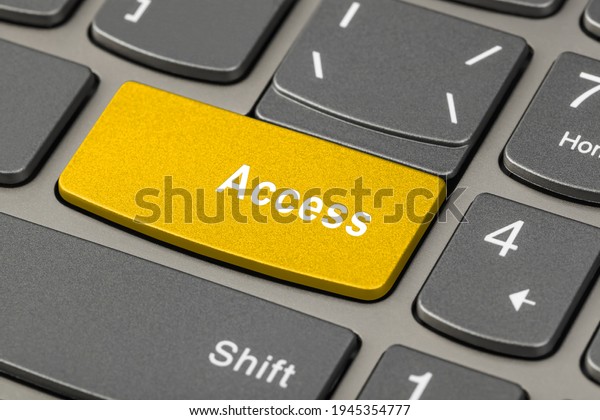 Computer notebook keyboard with Access key -\
technology background