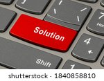 Computer Notebook Keyboard With Solutions PPT template 10 | CrystalGraphics
