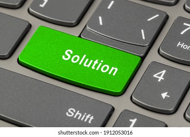 Computer Notebook Keyboard With Solutions PPT template 16 | CrystalGraphics