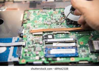 Computer Notebook Repair ,Repair The Notebook Motherboard.