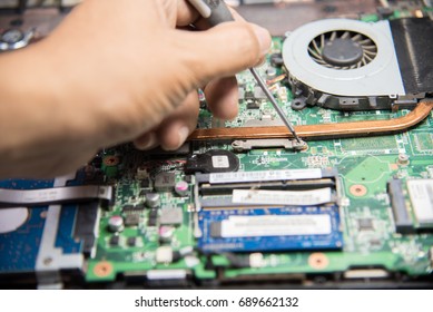 Computer Notebook Repair ,Repair The Notebook Motherboard.