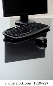 Computer on desk