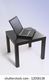 Computer on a table
