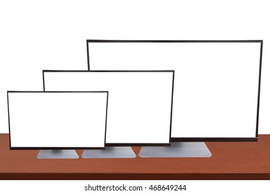 computer on table and background nature