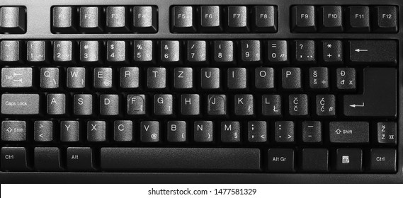 Computer Pc Keyboard Background Texture Top Stock Photo 1477581329 ...