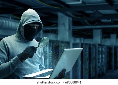 Computer privacy attack. Mixed media