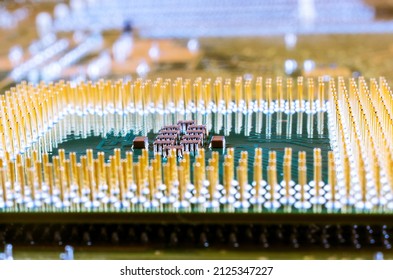 Computer Processor, Closeup, Macro Photography