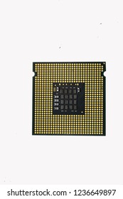 computer processor on white