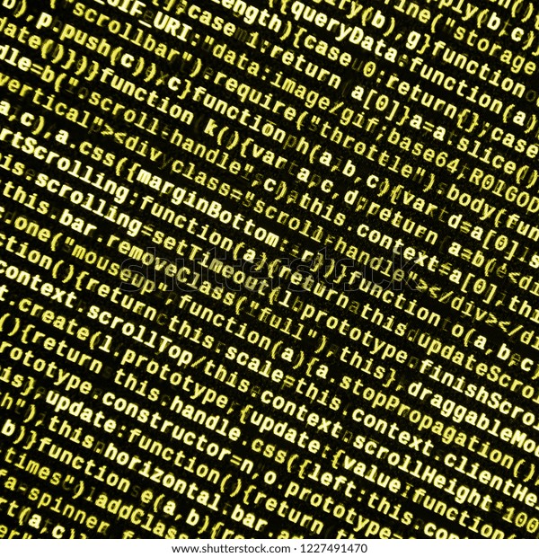 Computer Program Preview Programming Code Typing Stock Photo 1227491470 ...