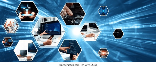 Computer programming, coding and AI artificial intelligence software development engaged by skilled coder and prompt engineer to develop LLM automated AI artificial intelligence virtual assistant NLP - Powered by Shutterstock