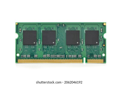 Computer RAM chip isolated on white background - Shutterstock ID 2062046192