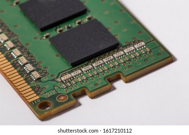 Computer Ram (Random Access Memory) on white background