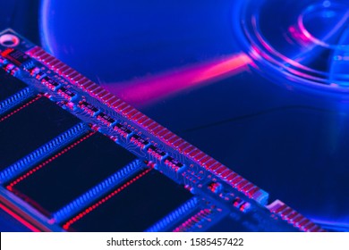 computer random access memory (RAM)  close up