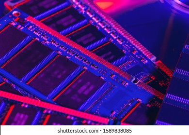 computer random access memory (RAM)  close up