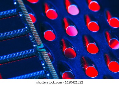 computer random access memory (RAM)  close up