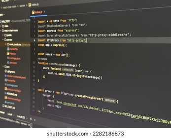 Computer screen with coding panel. - Powered by Shutterstock - Get 15% off with code: PIKWIZARD15