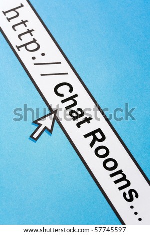Computer Screen, concept of Internet Chat Rooms
