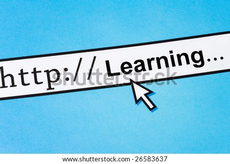 Computer Screen, concept of Online Learning