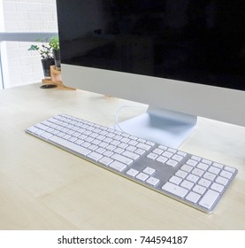 Computer screen, Designer workplace in office