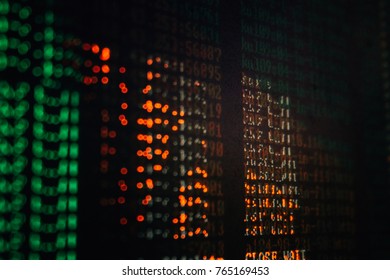 The computer screen is hacked