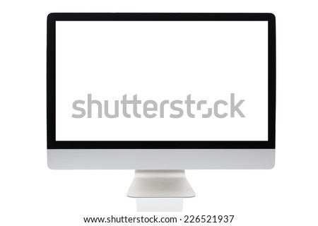 Computer screen isolated on a white background