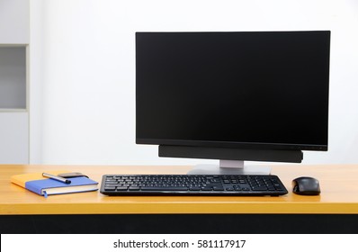 Computer Screen PC. For Business On The Table
