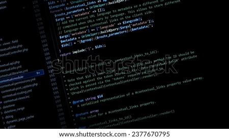Computer Screen PHP Code, PHP Coding