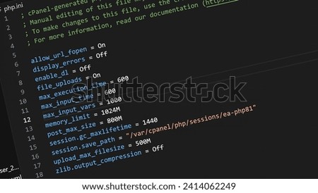 Computer Screen PHP Code, PHP Coding, HTML component coding, PHP background