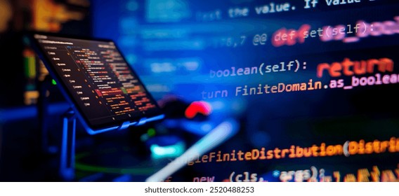 Computer screens program for encrypting and decrypting data using alternative technologies.