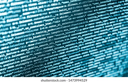 Glowing Blue Binary Code On Screen Stock Photo (Edit Now) 617283620