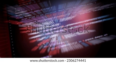 Computer script. Mobile app developer. Programmer developer