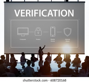 Computer Security System Data Protection Graphic